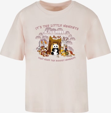 T-shirt 'Heroes of Childhood Tao Tao Childhood Memories' F4NT4STIC en rose : devant