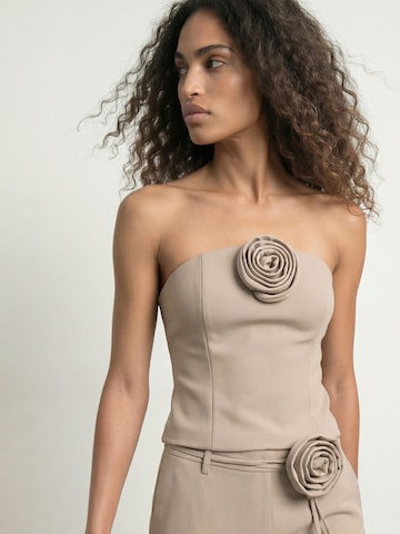 HYPEDROP Top 'Clara' in Beige: front