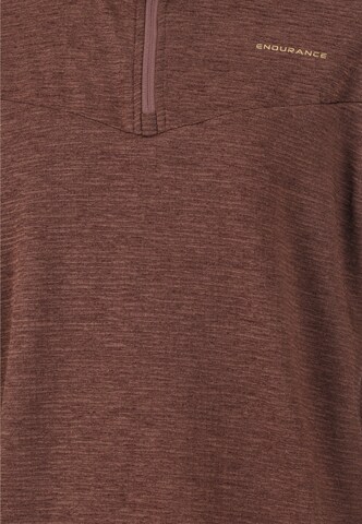ENDURANCE Athletic Sweater 'Ledger Jr.' in Brown
