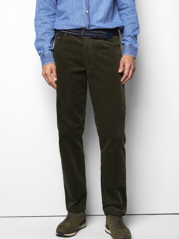 Loosefit Pantalon chino 'M5 Six 2-6599' MEYER en vert : devant