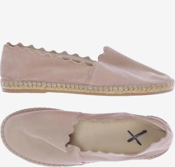 COX Flats & Loafers in 39 in Beige: front