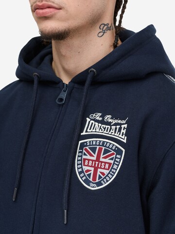 LONSDALE Sweatjacke in Blau