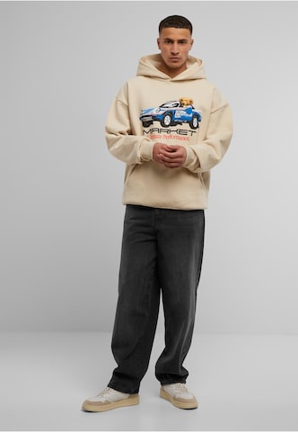 MARKET Sweatshirt 'Ultimate Rally Bear' in Weiß
