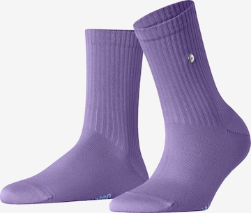 BURLINGTON Socks 'Fleet Street' in Purple: front