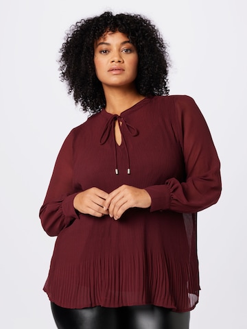 ABOUT YOU Curvy Blouse 'Charlie' in Rood: voorkant