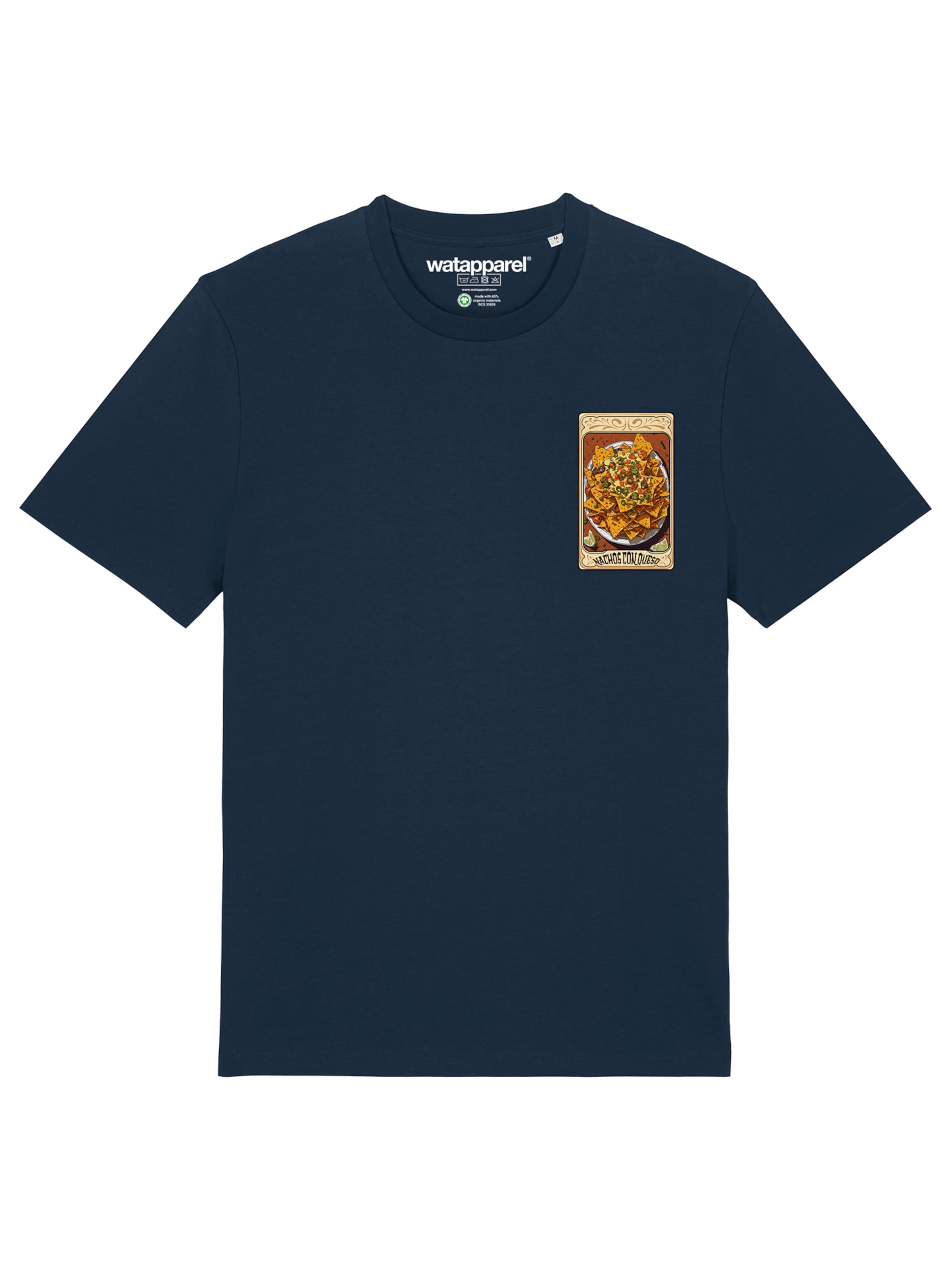 T-Shirt 'Tarot Nachos' Watapparel en bleu : devant