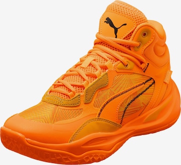 Chaussure de sport 'Playmaker Pro' PUMA en orange : devant