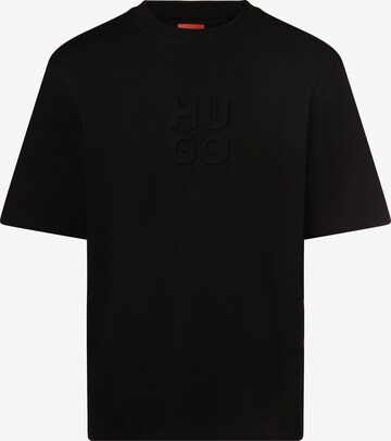 HUGO T-Shirt 'Dleek' in Schwarz: predná strana