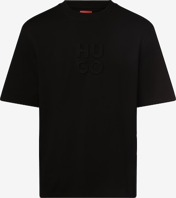 HUGO Red T-shirt 'Dleek' i svart: framsida