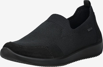 ARA Slip-Ons in Black: front