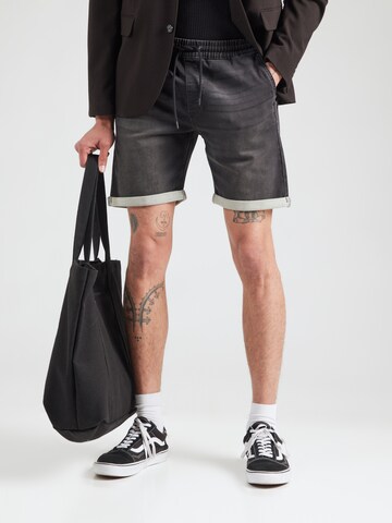 JACK & JONES Regular Jeans 'JJIRICK JJLANE' in Black: front