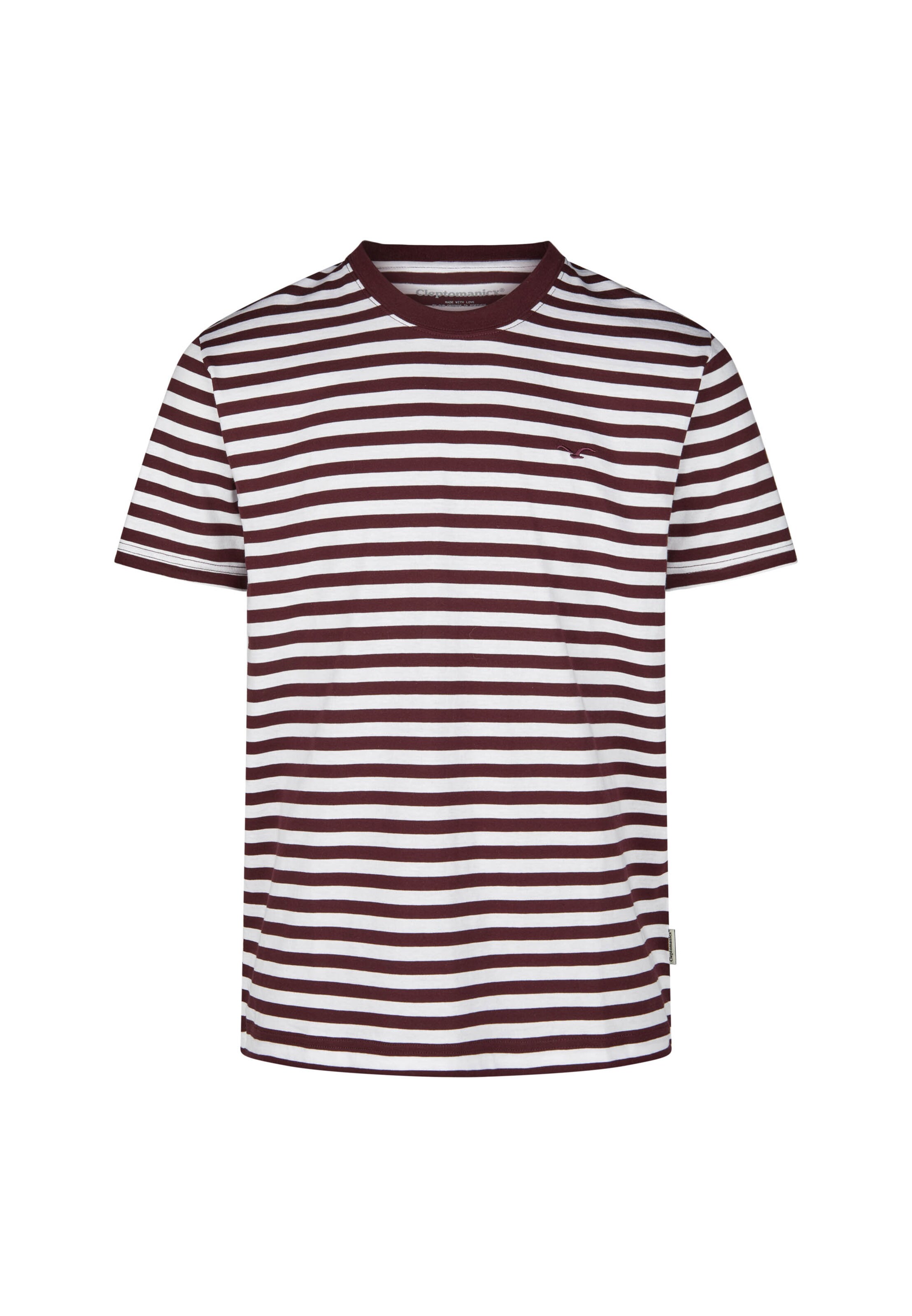 Cleptomanicx Shirt 'Ligull Stripe' in Red: front