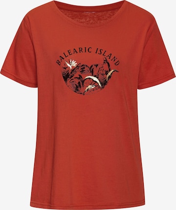 T-shirt VIVANCE en orange : devant