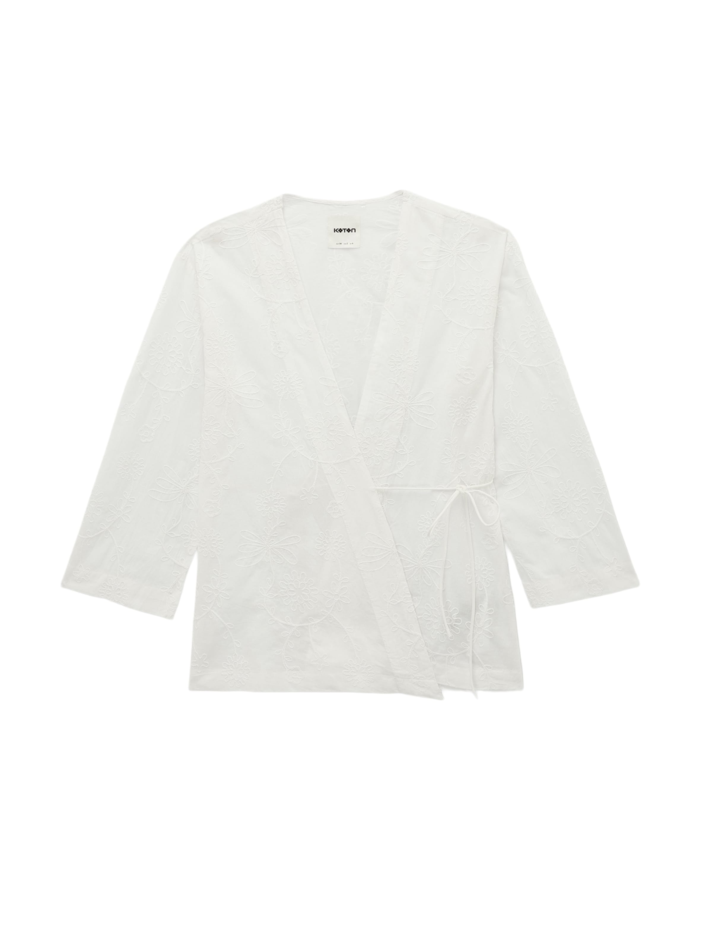 Koton Kimono in Wit: voorkant