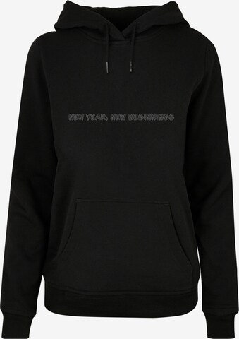Merchcode Sweatshirt 'New Year' in Zwart: voorkant