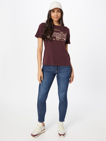 Superdry T-shirt i lila