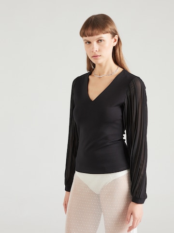 ABOUT YOU Blouse 'Tessy' in Zwart: voorkant