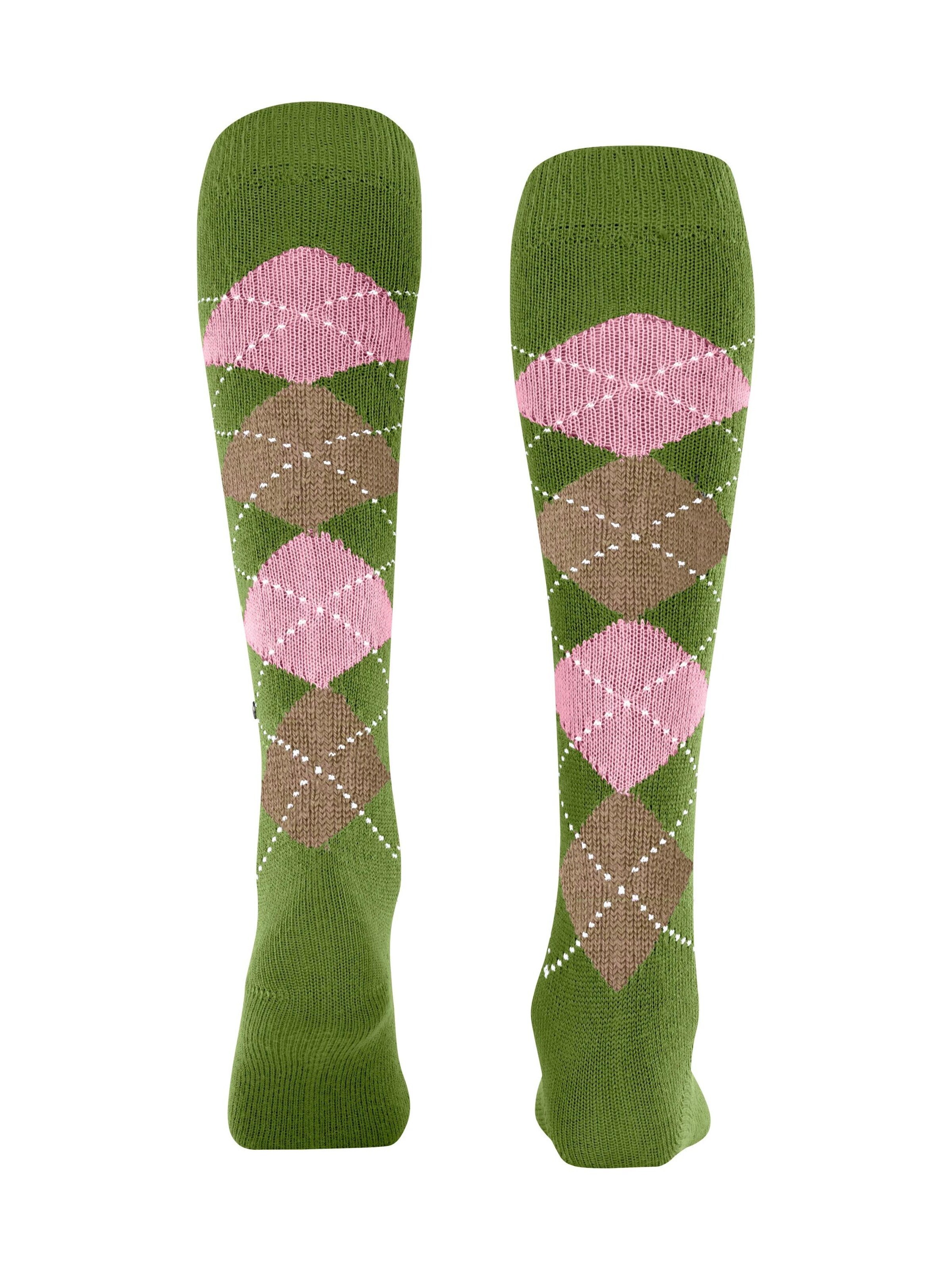 BURLINGTON Overknee Strümpfe 'Whitby'‌‌‌‌‌ in Grün