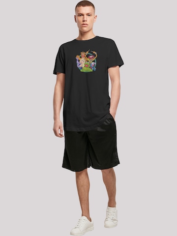 F4NT4STIC Shirt 'Disney Muppets Group Circle' in Black