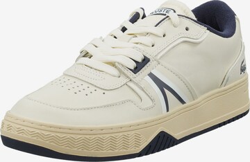 Baskets basses LACOSTE en beige : devant