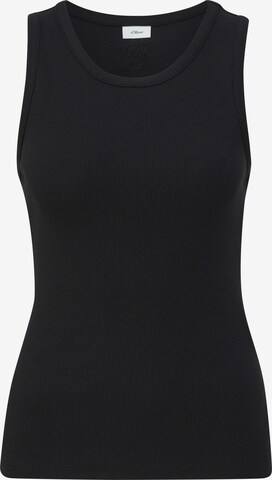 s.Oliver BLACK LABEL Top in Schwarz: predná strana