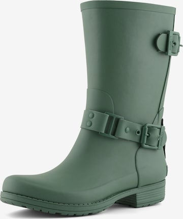 Stivale di gomma 'Wellies' di COLORS OF CALIFORNIA in verde: frontale