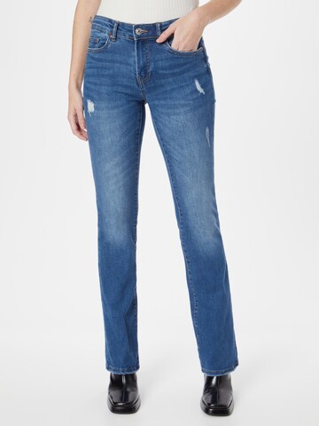 ONLY Flared Jeans 'HUSH' in Blauw: voorkant