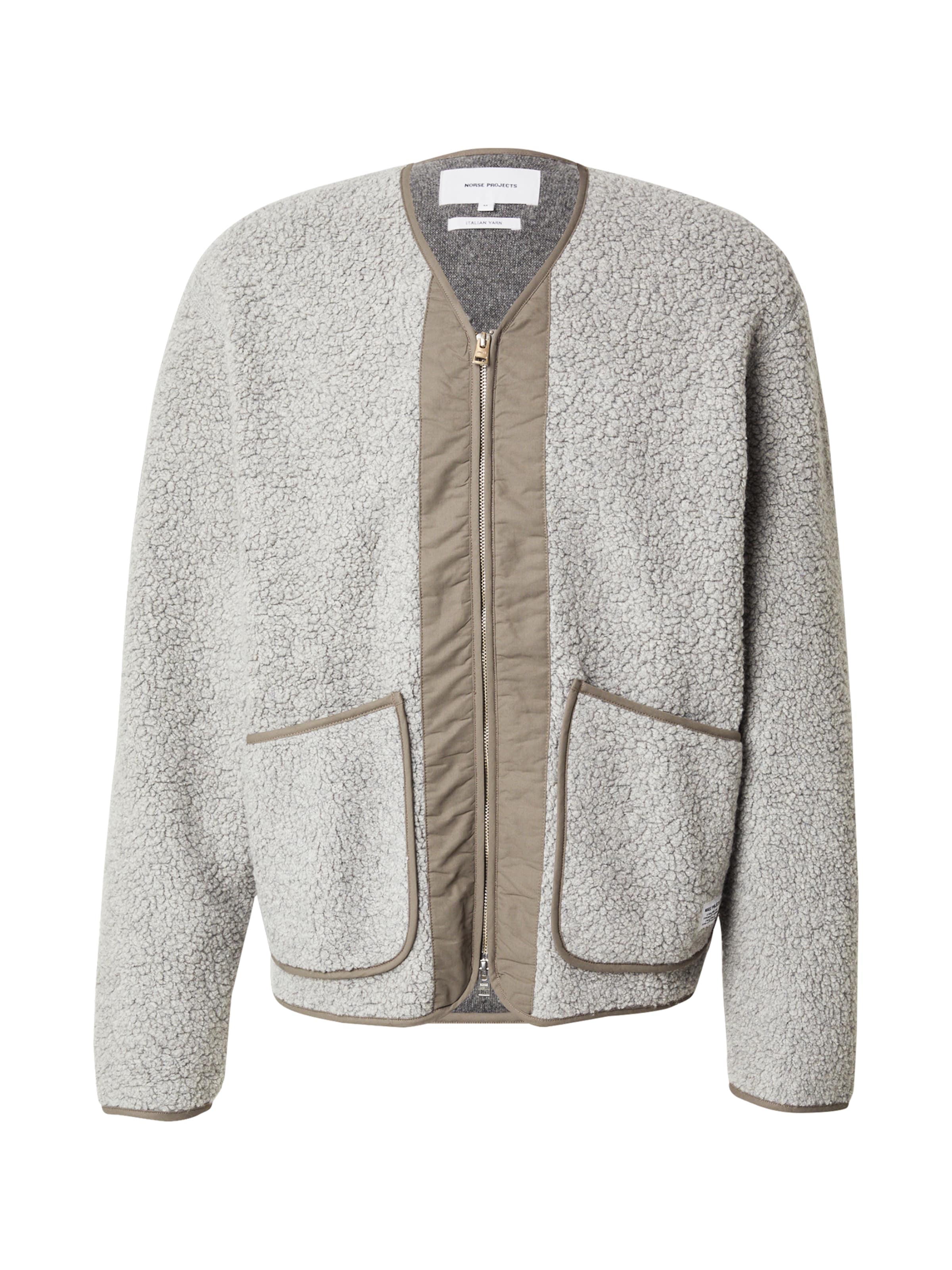 NORSE PROJECTS Φθινοπωρινό και ανοιξιάτικο μπουφάν σε γκρι: μπροστά