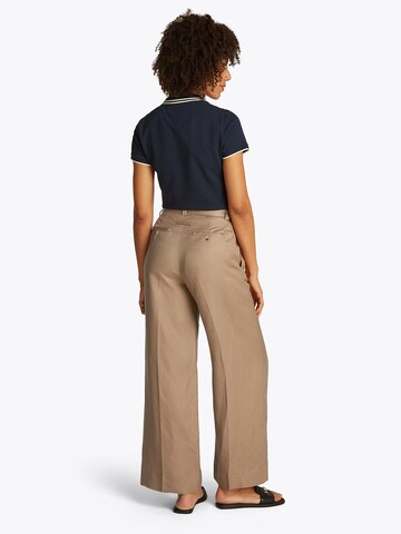 TOMMY HILFIGER Wide leg Trousers with creases in Green