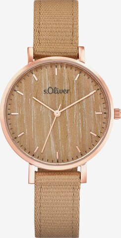 s.Oliver Analog Watch in Pink: front