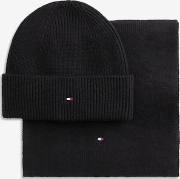 juoda TOMMY HILFIGER Megzta kepurė: priekis
