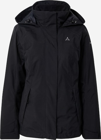 Schöffel Outdoor Jacket in Black: front