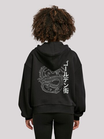 F4NT4STIC Sweatshirt 'Drache Golden Gai' in Black