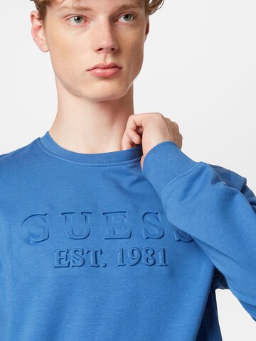 GUESS Sweatshirt 'BEAU' in Blue