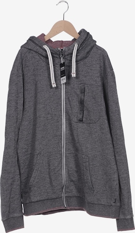 TOM TAILOR Sweatshirt & Zip-Up Hoodie in XL in Grey: front
