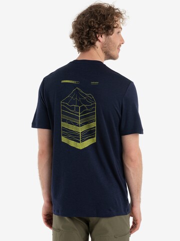T-Shirt 'Mountain' ICEBREAKER en bleu