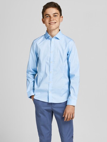 Coupe regular Chemise 'Parma' Jack & Jones Junior en bleu : devant