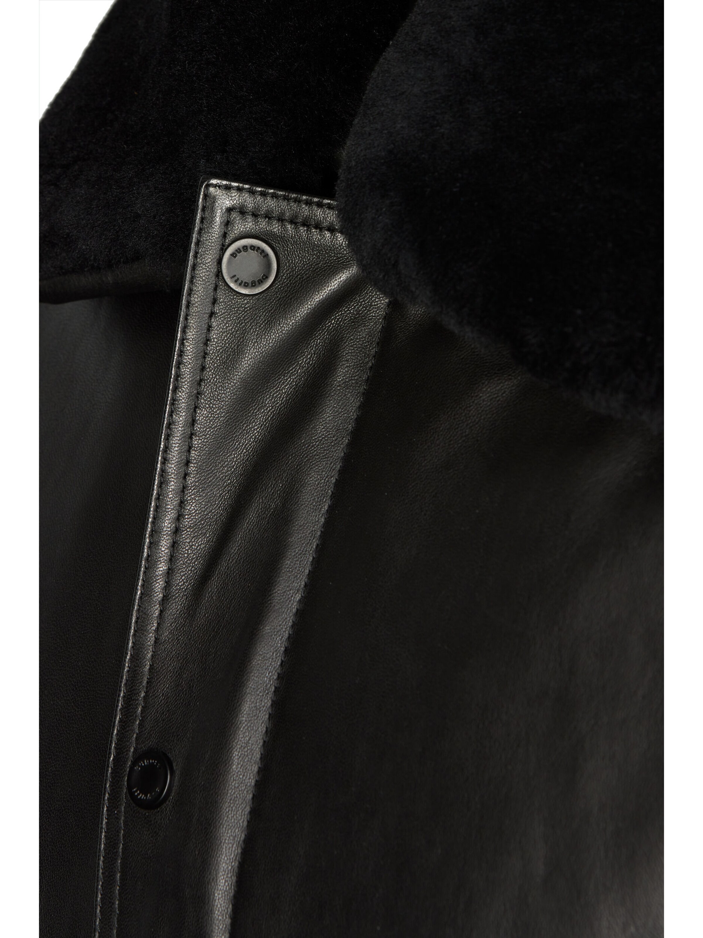 bugatti Lederjacke 'BUSanto' in Schwarz