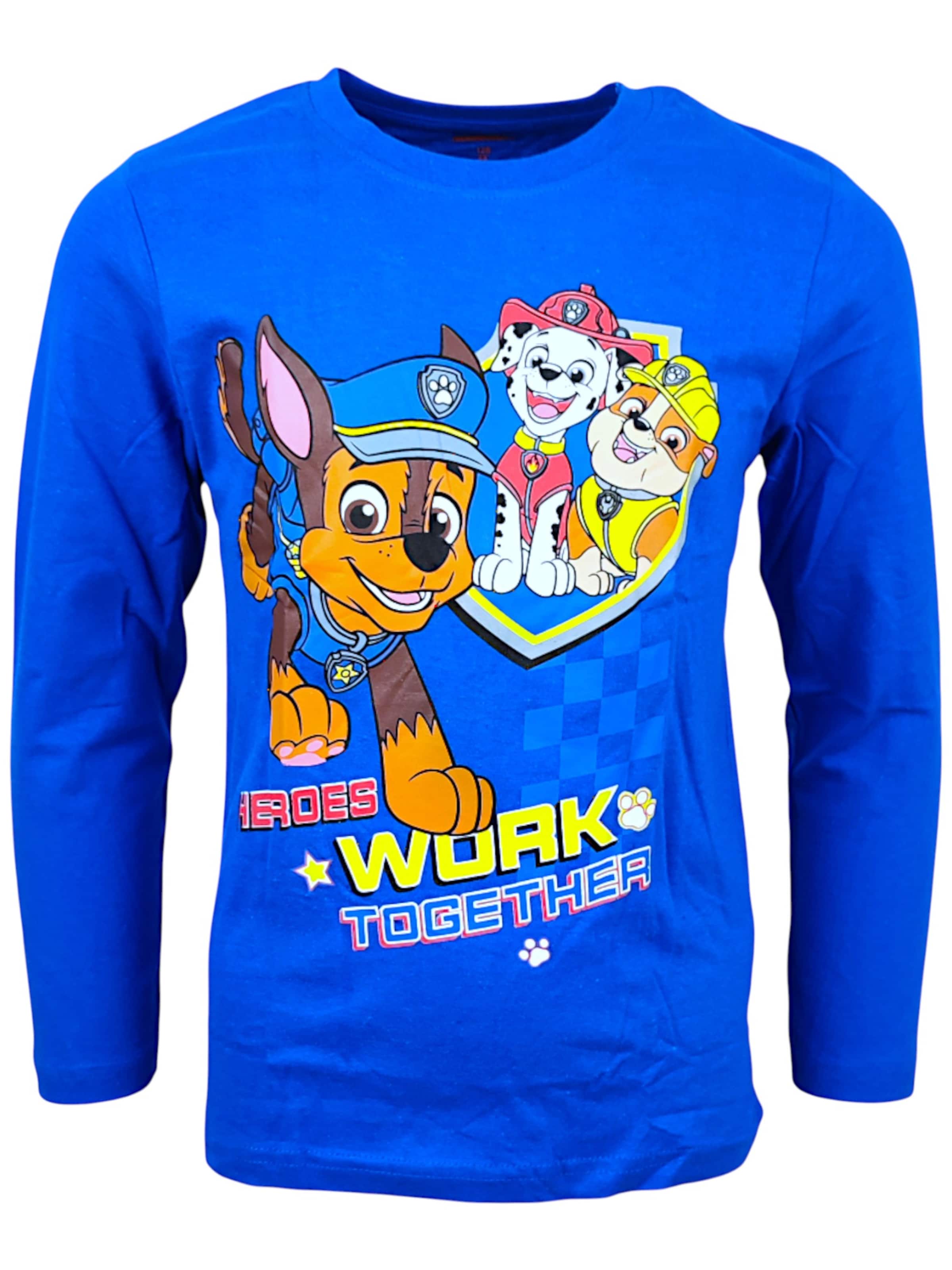 Paw Patrol Shirt 'PAW Patrol'‌‌‌‌‌‌‌‌‌‌ in Blau: Vorderseite