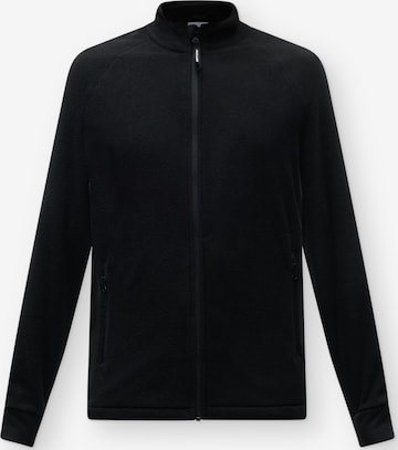 JACK & JONES Флисовая куртка 'JJPLUTO' в Черный: спереди