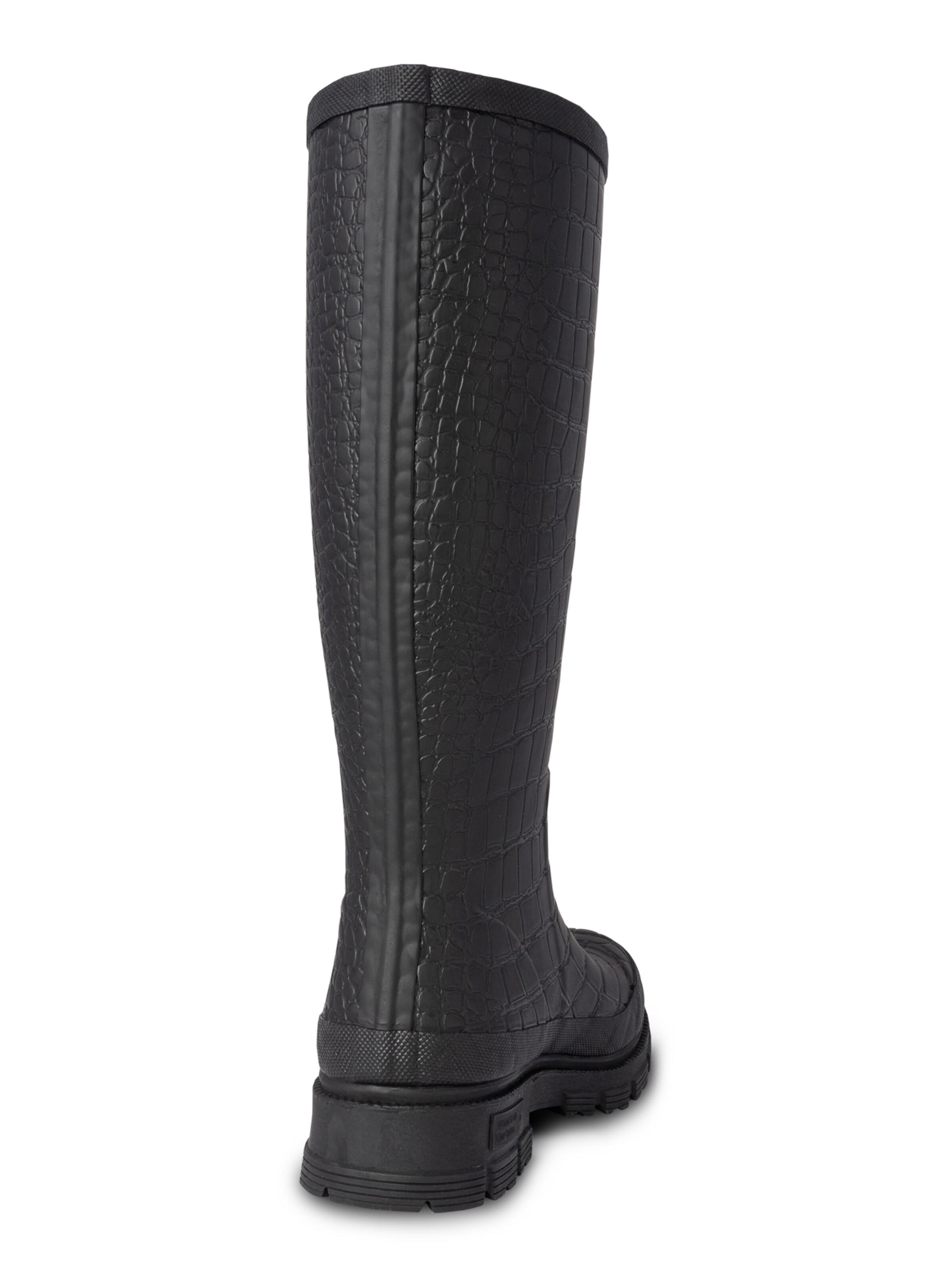 WODEN Regenlaarzen 'Le Croco' in Zwart