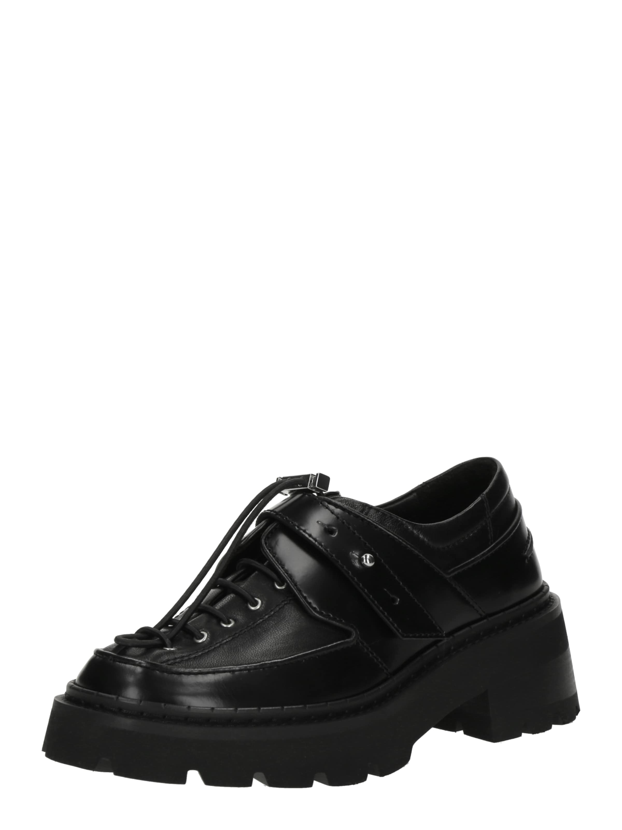 Scarpa stringata di By Far in nero: frontale