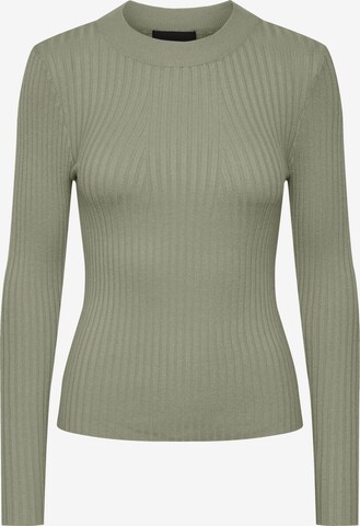 PIECES Sweater 'CRISTA' in Green: front