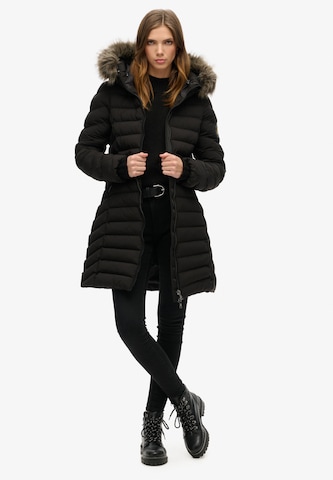 Manteau d’hiver 'Fuji' Superdry en noir