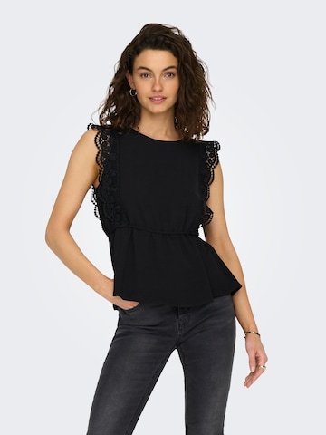 ONLY Blouse 'METTE' in Zwart: voorkant