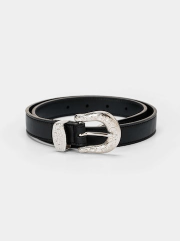 Solari Milano Gürtel in Schwarz: Vorderseite