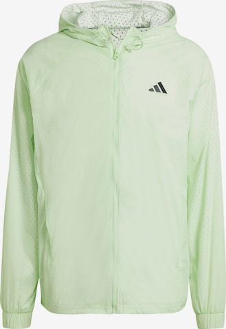 Veste de sport ADIDAS PERFORMANCE en vert : devant