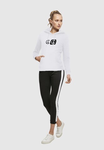 Merchcode Sweatshirt 'Peace - Double' in Weiß