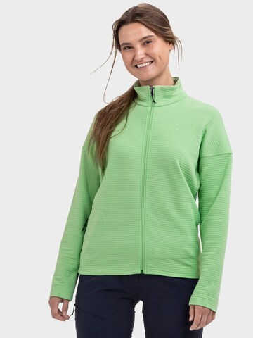Veste en polaire fonctionnelle 'Smue' Schöffel en vert : devant