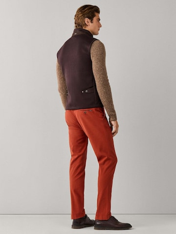 Hackett London Vest 'Windsor' in Brown